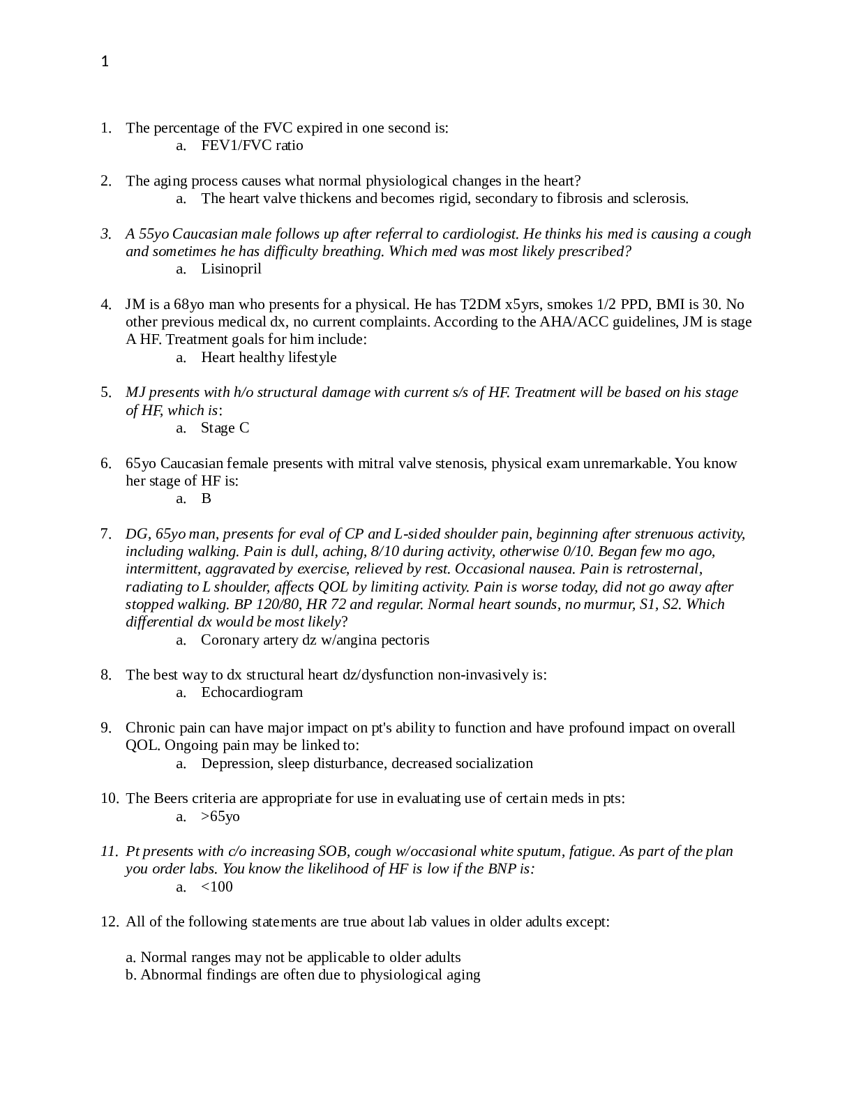 Preview image for NR 601 MIDTERM EXAM 1 – QUESTION AND ANSWERS (LATEST, 2022) Chamberlain College Of Nursing